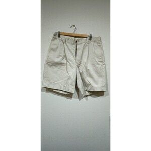346 Brooks Brothers Shorts Mens 33 Beige Advantage Pleated Chino